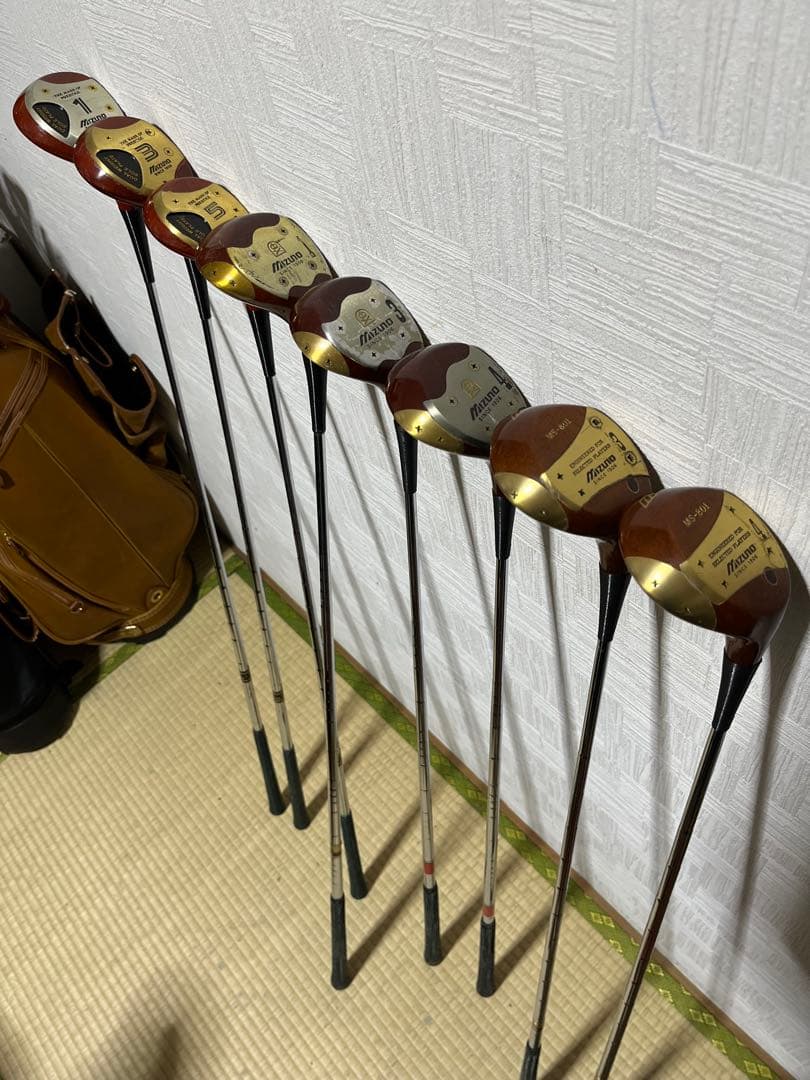 激レア！美品！ミズノ　ＭＩＺＵＮＯ　ＭＳ-801等高級パシモンウッド８本セット