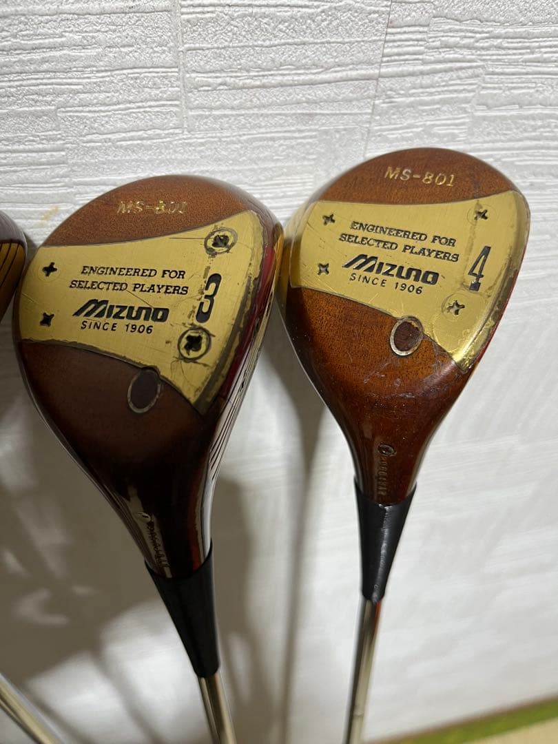 激レア！美品！ミズノ　ＭＩＺＵＮＯ　ＭＳ-801等高級パシモンウッド８本セット