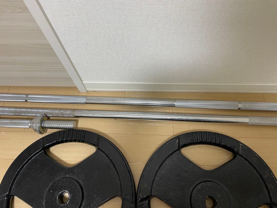 ボディメーカーファイティングロードバーベル2本ダンベル2本　125kg まとめ割