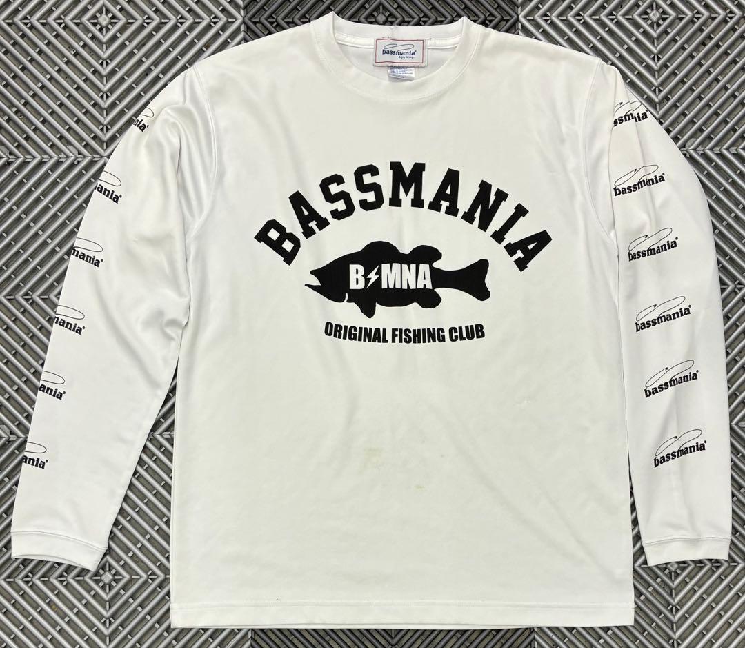 Mサイズ！ホワイト！バスマニア ドライTシャツ ロンT UV サマードライ
