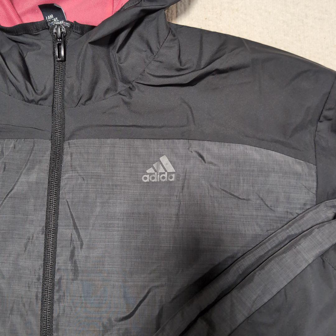 adidas ウィンドブレーカー ブラック/ピンク セット　レディース