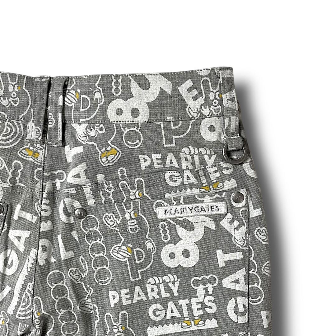 定価3.1万 0 パーリーゲイツ どうしちゃったPG総柄 ストレッチ パンツ