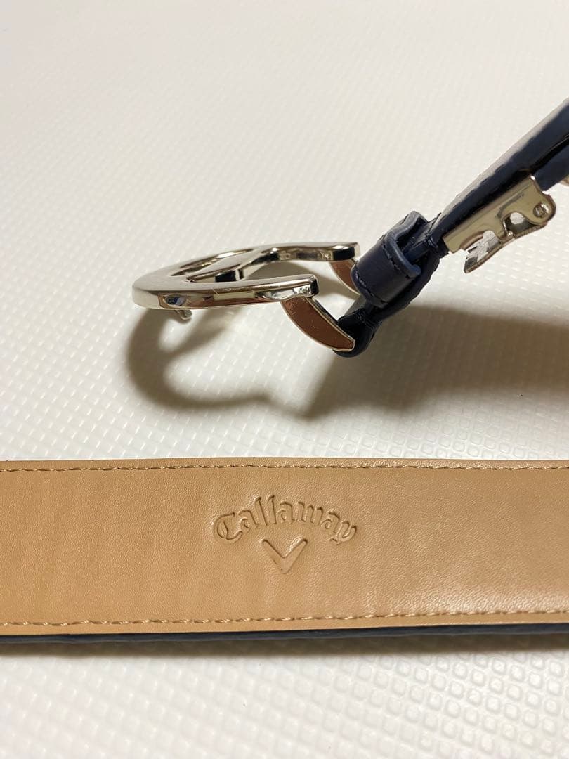 Callaway キルティングベルト ネイビー 美品