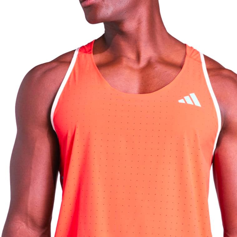 ■adidas ADIZERO シングレット 赤L アディゼロ タンクトップ■