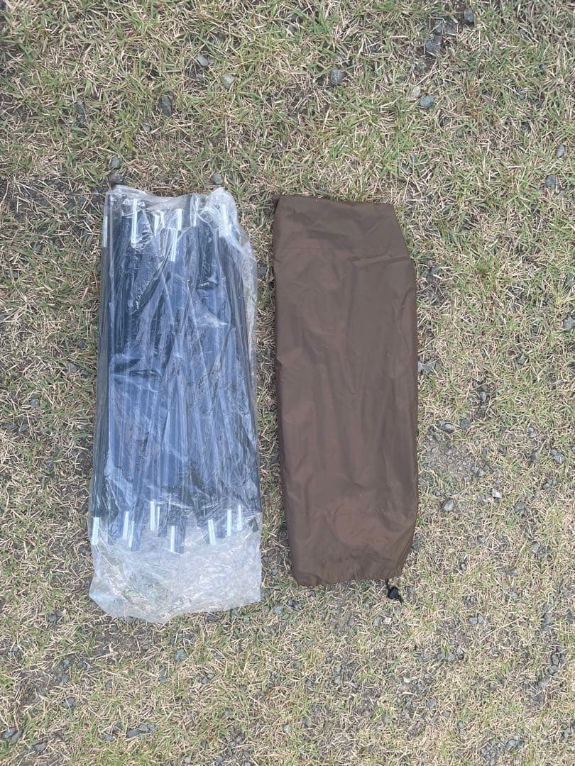 オガワテント ファシル 大型キャンプテント ベージュ メッシュ窓付き