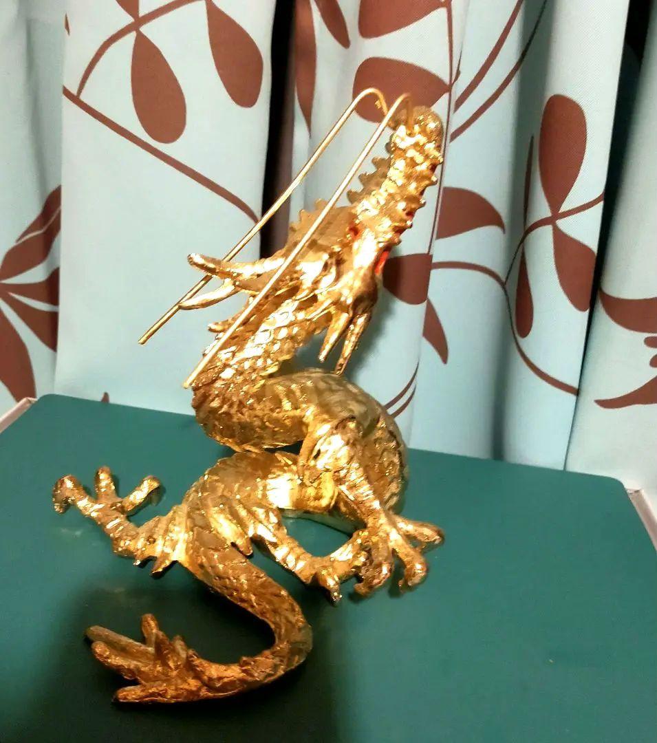 登り龍置き物