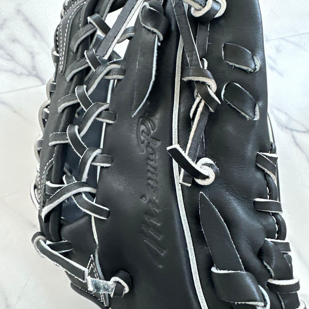 新品未使用　タグ付きMizuno Pro A51 軟式外野手用グローブ 黒