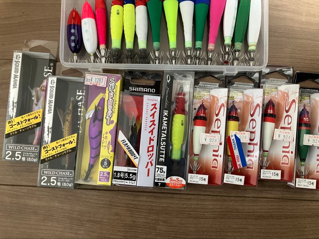 イカメタル　ガマカツ　エギドロッパー　ヤマシタ　シマノ　スッテ　ドロッパーセット