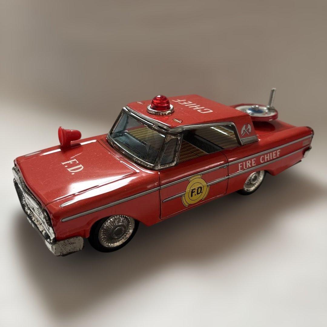 【年代物】DAIYA製　FIRE CHIEF CAR ブリキ製