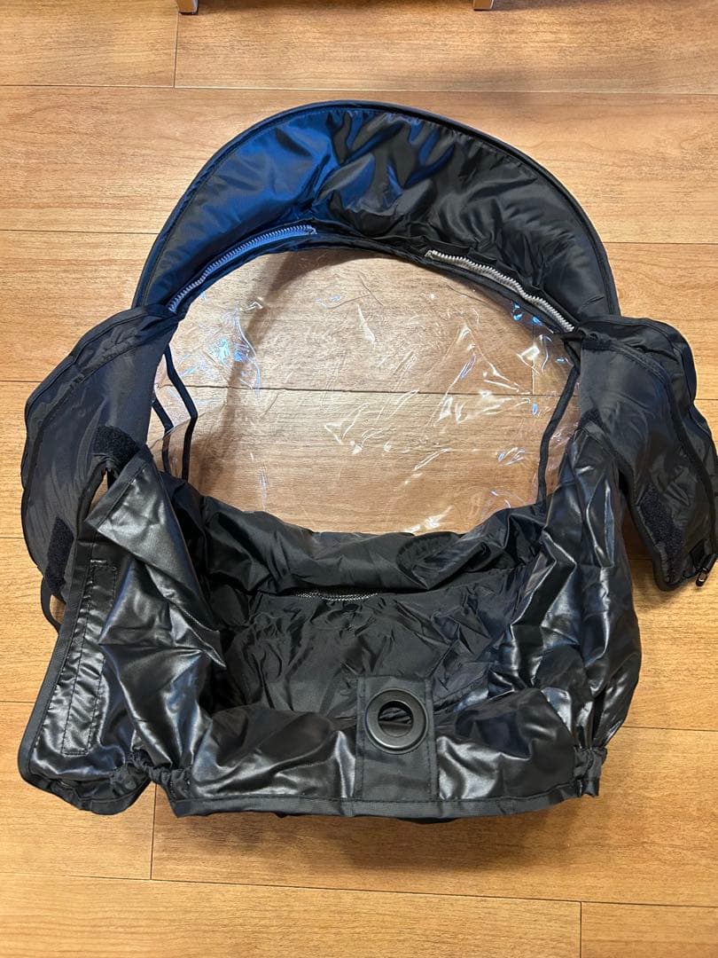 チャイルドシートカバー 透明カバー付き グレー