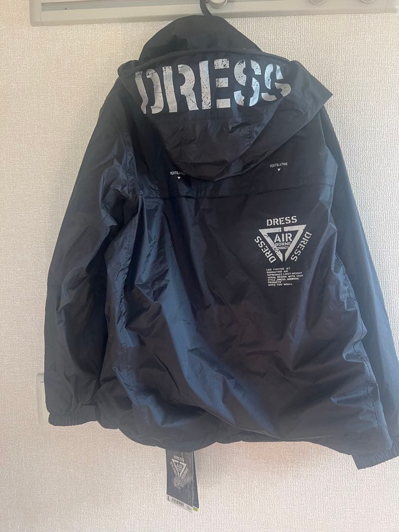 三連休のみ値下げ新品上下セットDRESS AIR レインウェア 黒Lサイズ
