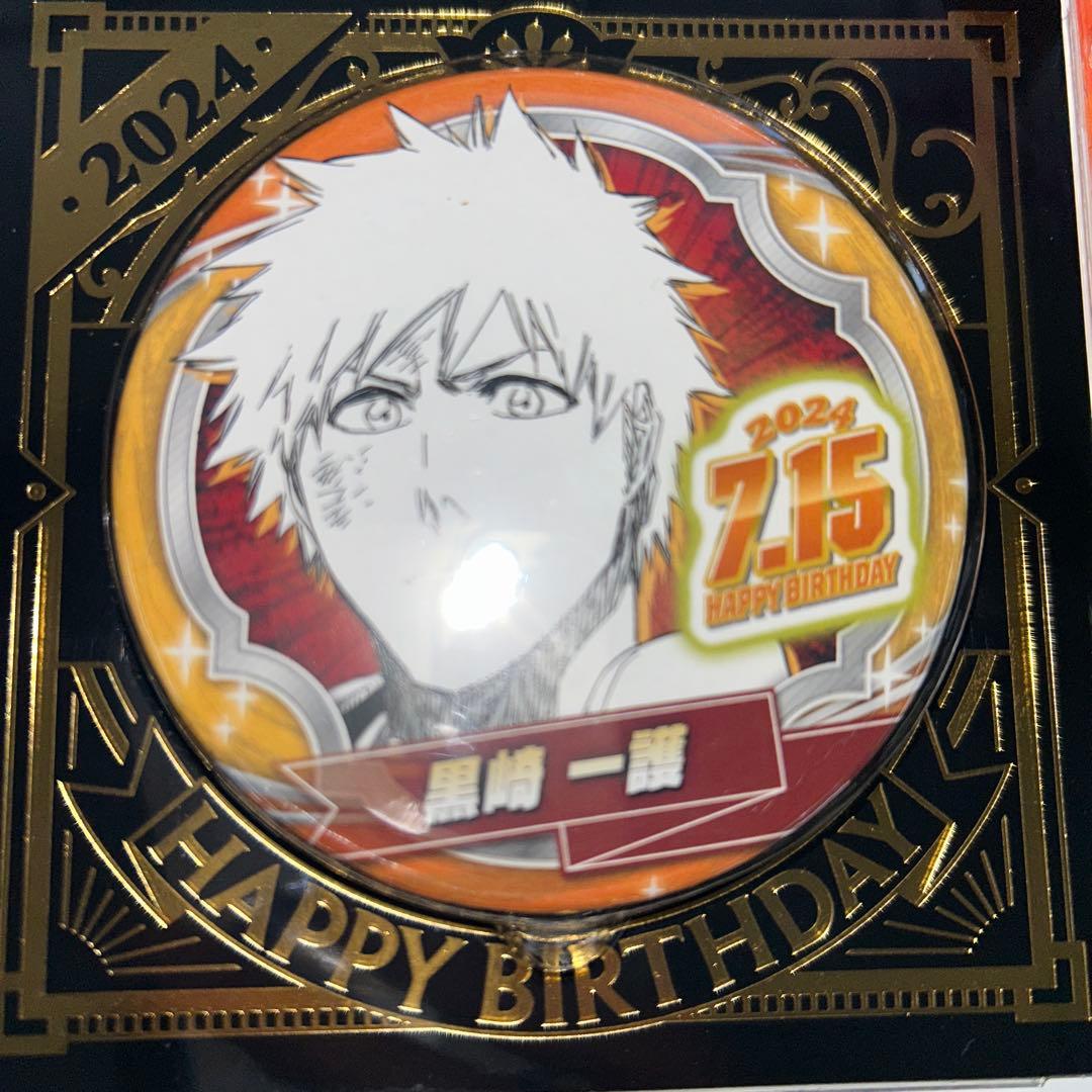 【新品未開封】BLEACH 黒崎一護 バースデー缶バッジ 10点 ＆ ジオラマ