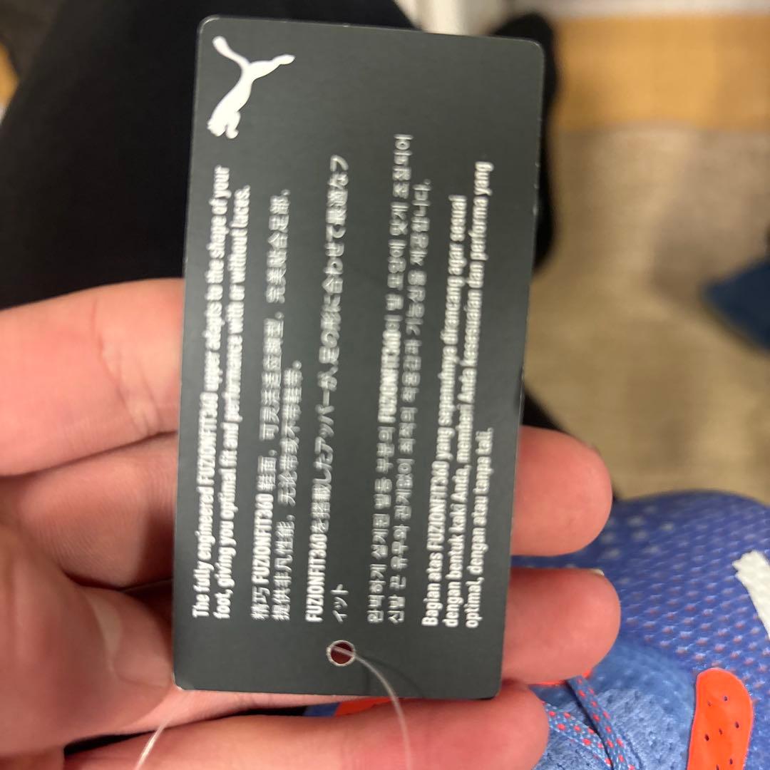 PUMA サッカーシューズ 青・オレンジ