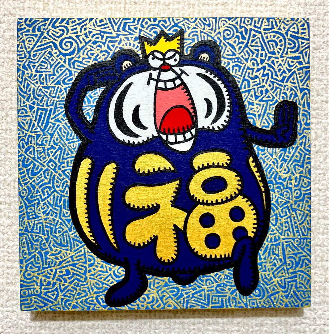 原画　だるま ポップアート キャラクター　絵画　アクリル画　現代アート