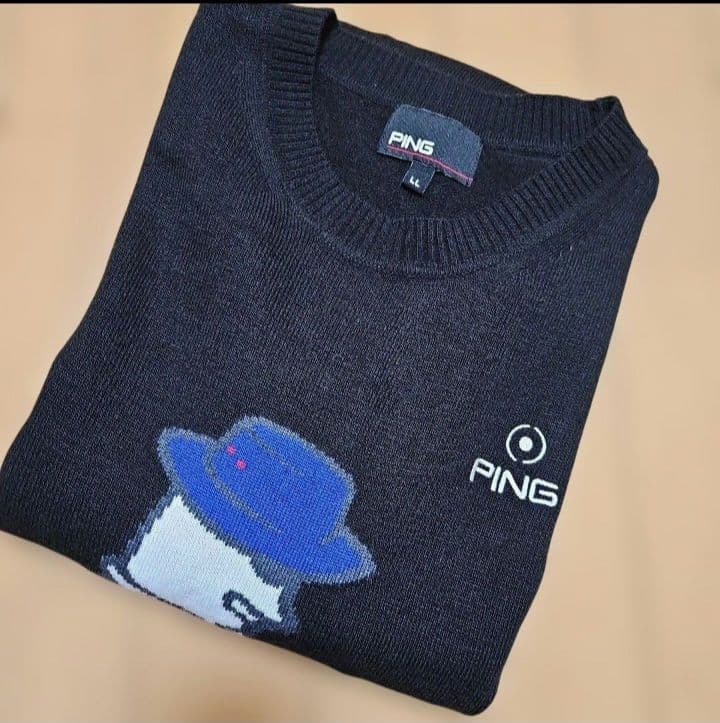 値下げ新品未使用PING Mr.ping メンズ セーター LLサイズブラック
