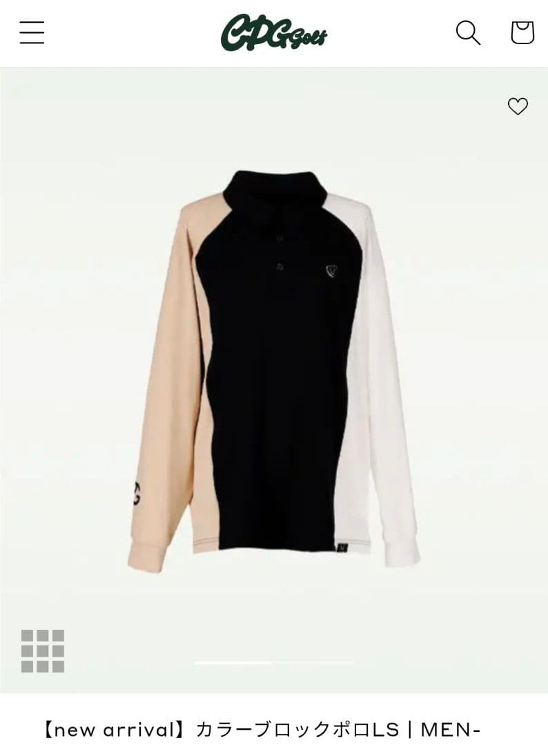 シーピージーゴルフ CPG GOLF 長袖ポロシャツ サイズ5 XXL