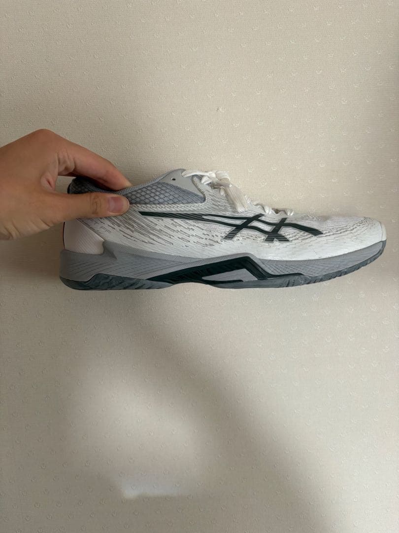 ASICS バレーボールシューズ ホワイト/グレー　26.0値下げ交渉大歓迎‼️