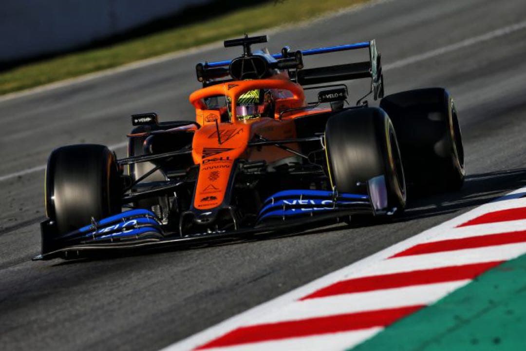 F1 McLaren MCL35 ランドノリス直筆サイン入ミニカー1:43
