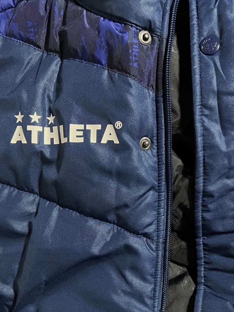 超美品◆ATHLETA ベンチコート 160ネイビー
