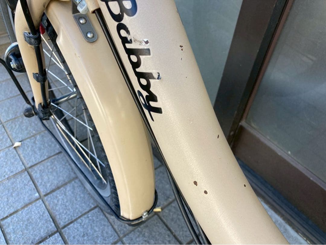 中古電動自転車　ヤマハ Pas babby20インチ ベージュ 横浜 №3676