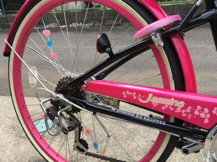 自転車　24インチ　女の子　屋内保管　使用わずか