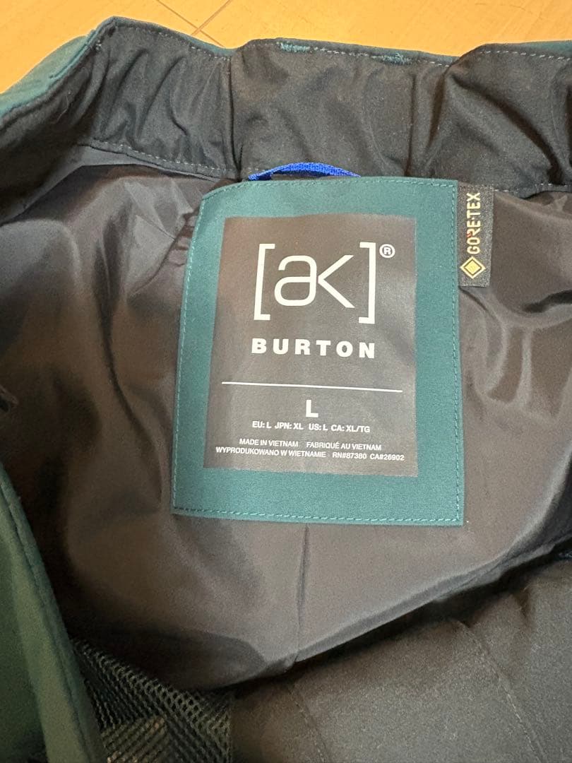 Burton ak GORE-TEX セットアップ L　Deep Emerald