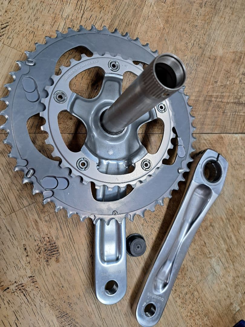 美品 シマノ　FC-4650 10速用クランクセット165mm 50-34T