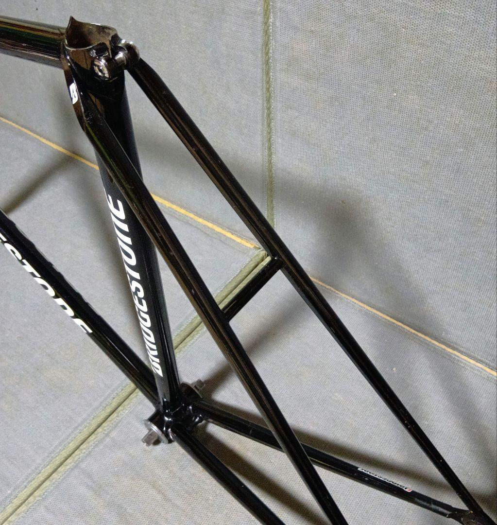 BRIDGESTONE　ピストフレーム　njs クロモリ　競輪　エアロ