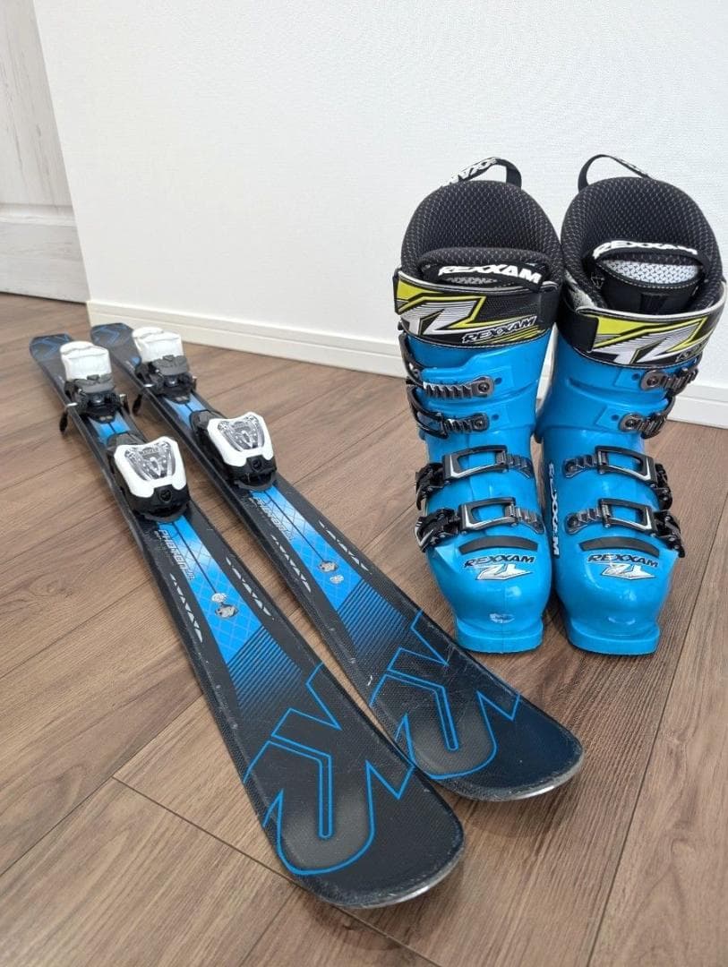 【ジュニア】スキー2点セット　K2 FOHTON124センチ　REXXAM 93