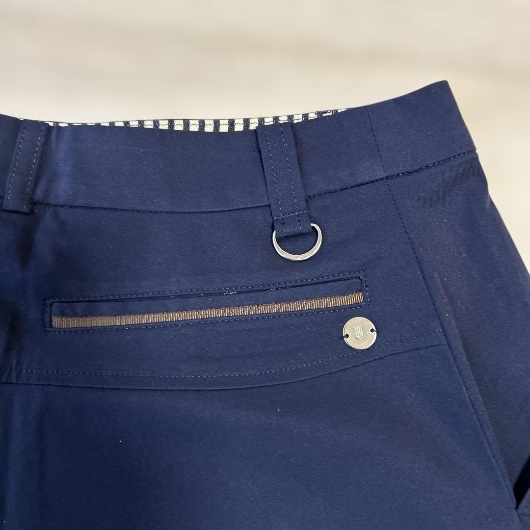 LANVIN SPORT 吸汗速乾 ストレッチ スカート ネイビー