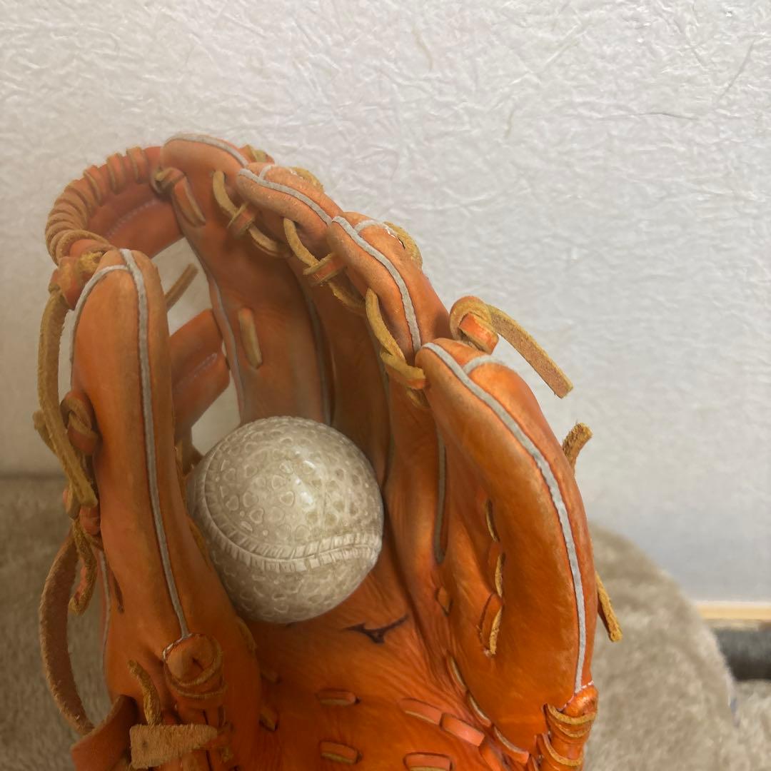 Mizuno セレクトナイン軟式グローブ オレンジ坂本モデル