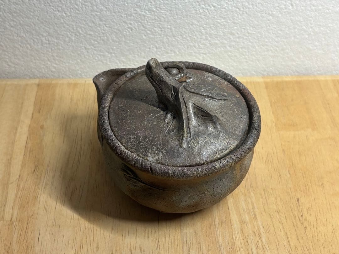 118. 備前焼 宝瓶 登り窯 龍 手びねり 急須