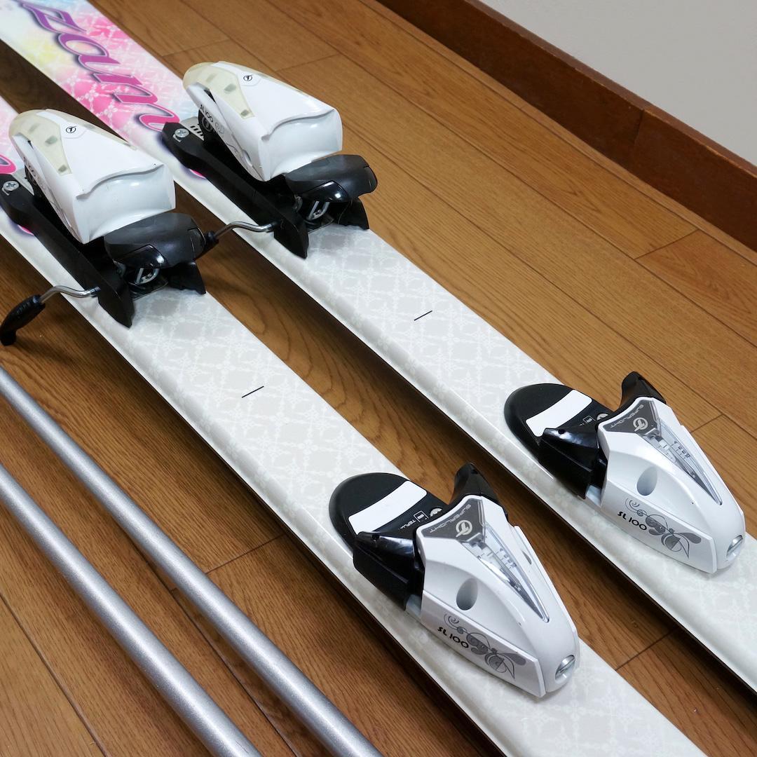 メンテ済 152cm 靴25～25.5cm KAZAMA レディーススキーセット