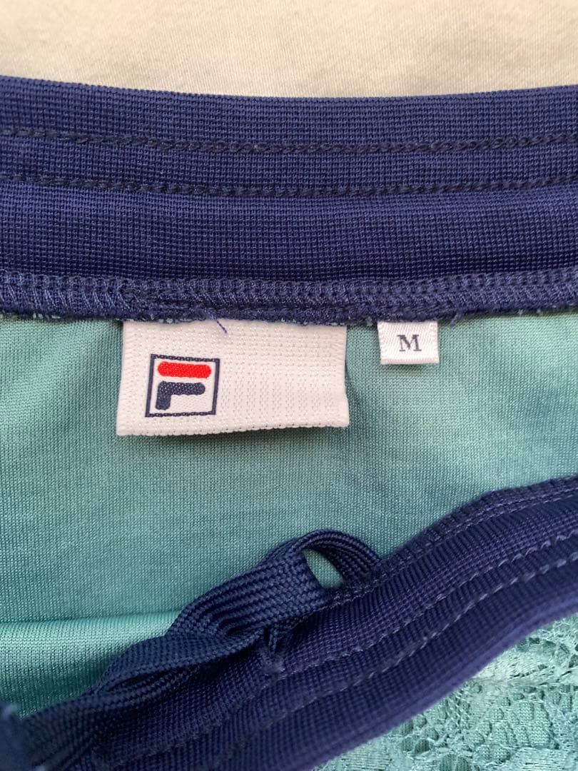 【美品】FILA フィラ　テニス　ウェア　スコート　レース　グリーン