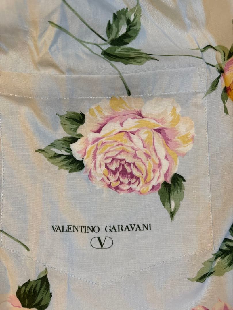 VALENTINO GARAVANI 花柄エプロン 綿100 未使用品