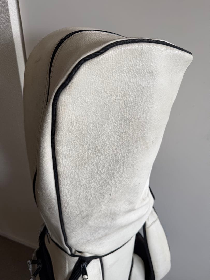 【BEAMS GOLF限定】JONES キャディバッグ レザー ホワイト