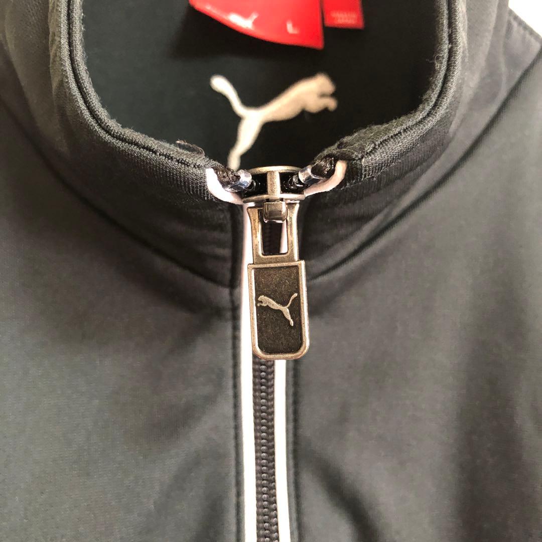 PUMA 刺繍ロゴ　ブラック ジャージ上下セット Lサイズ