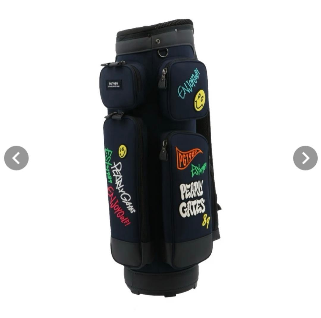【本日14時まで出品】パーリーゲイツ　キャディバッグ　LoveGOLF ネイビー