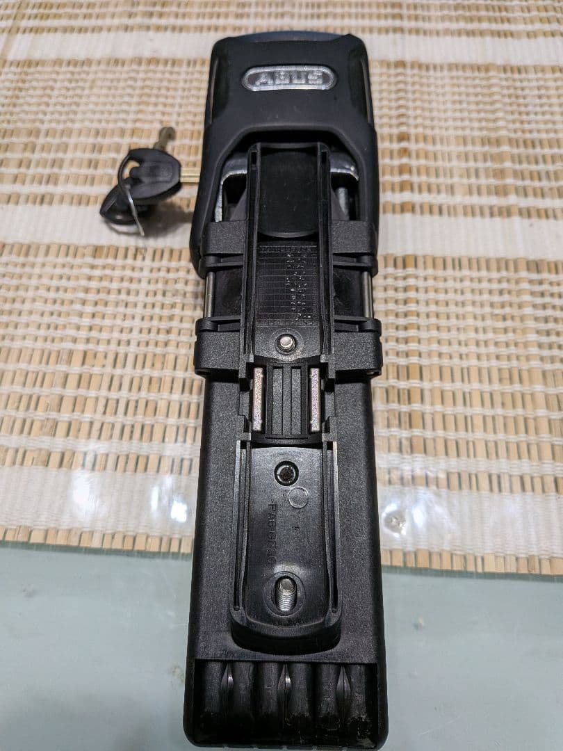 ABUS アラームモデル 折りたたみロック 鍵2本付き