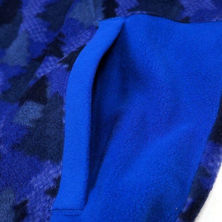 新品 ジャックバニー ライトフリース ベスト 総柄 パープル サイズ6(LL)