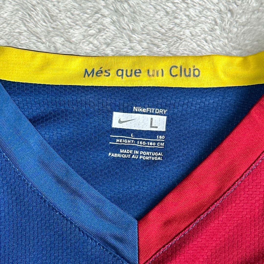 FC Barcelona Nike シャツ Lサイズ　サッカー　ロナウジーニョ