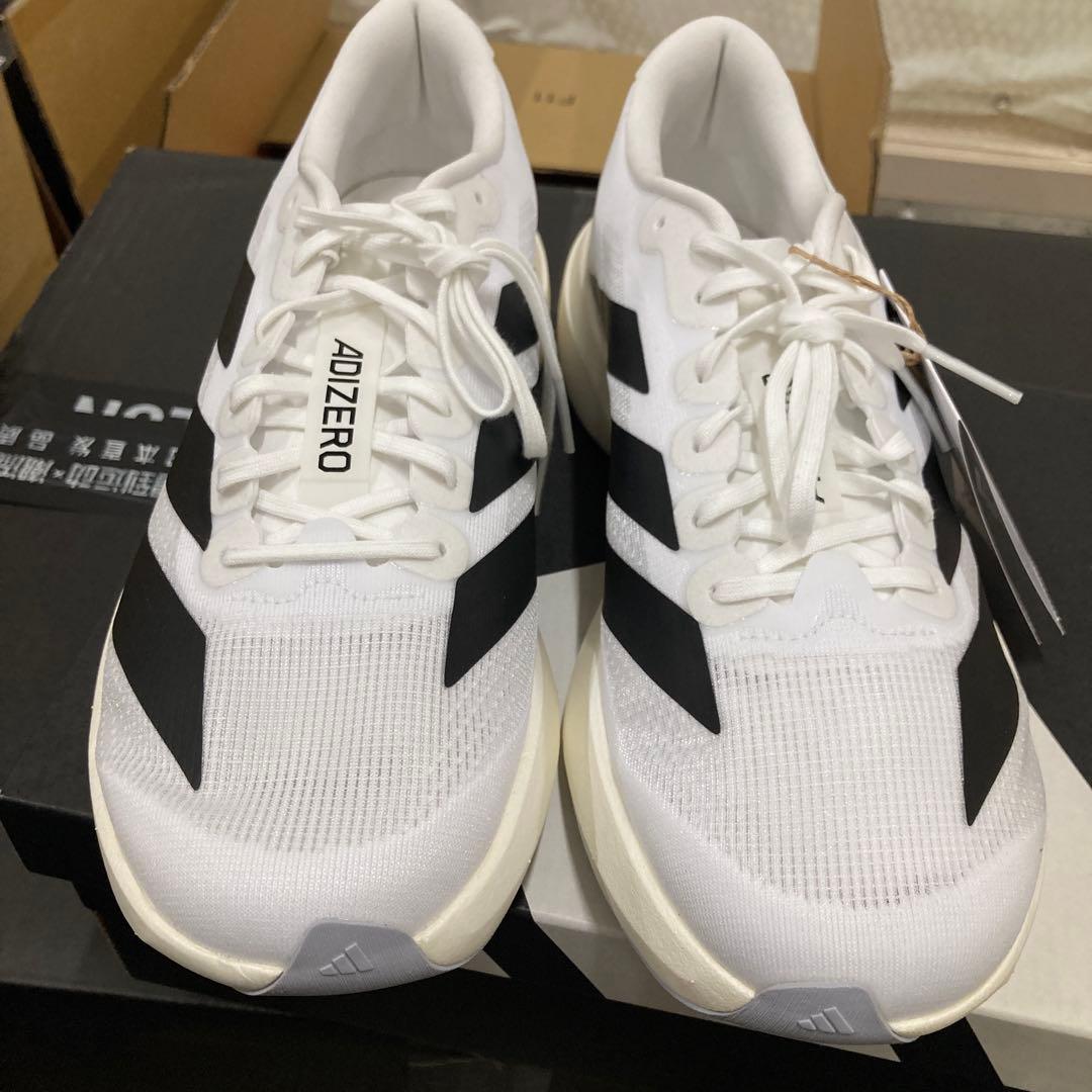 adidas ADIZERO ランニングシューズ ホワイト/ブラック