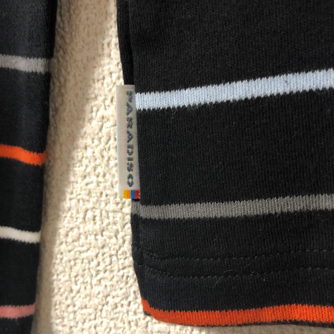 【新品】PARADISO GOLF 長袖ボーダーシャツ ブラック Fサイズ