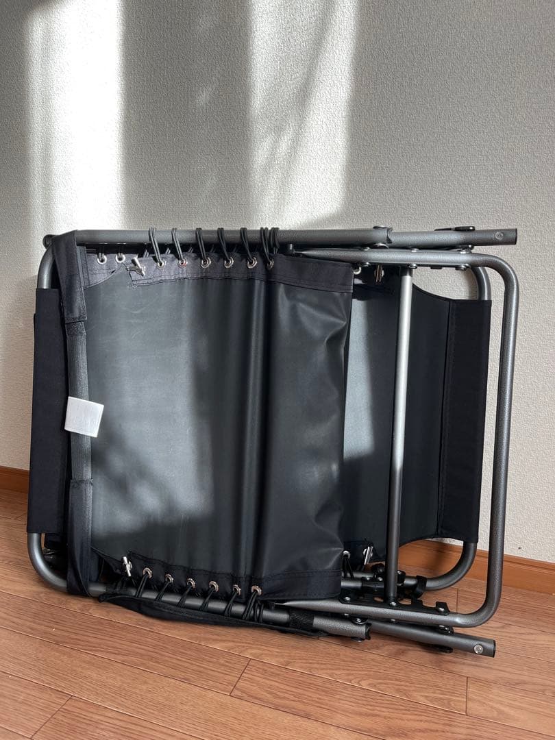 KingCamp コット 黒 ヘッドクッション付き