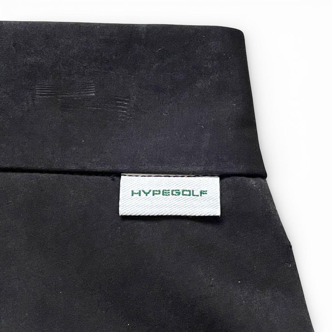 未使用 タグ付き HYPEGOLF ハリ感素材 ハーフパンツ size L 黒