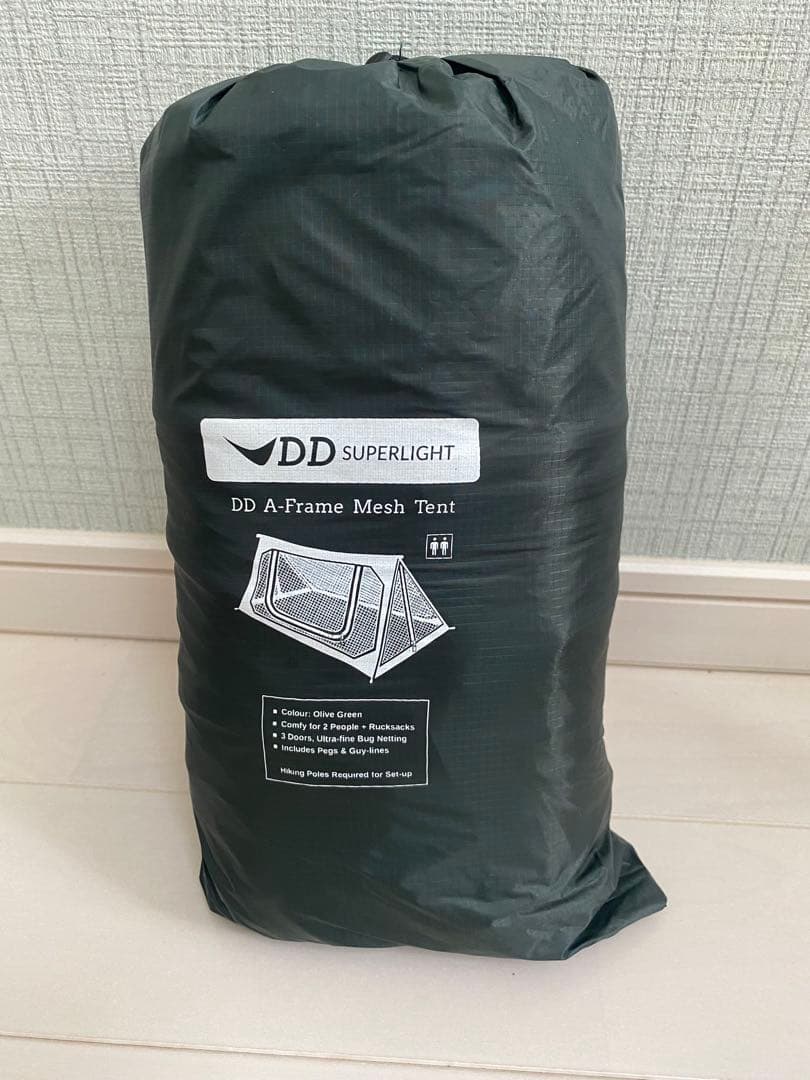 DD A-Frame Mesh Tent オリーブグリーン　ハイキングポール