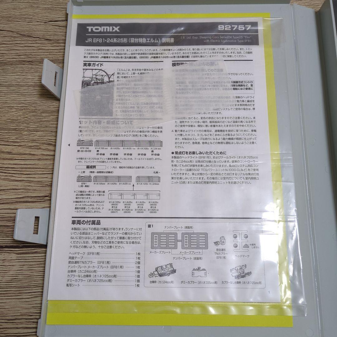 TOMIX JR EF81 24系25形エルムセット
