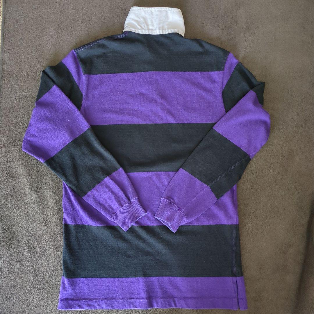 90s Polo by Ralph Lauren ラガーシャツ M 黒紫