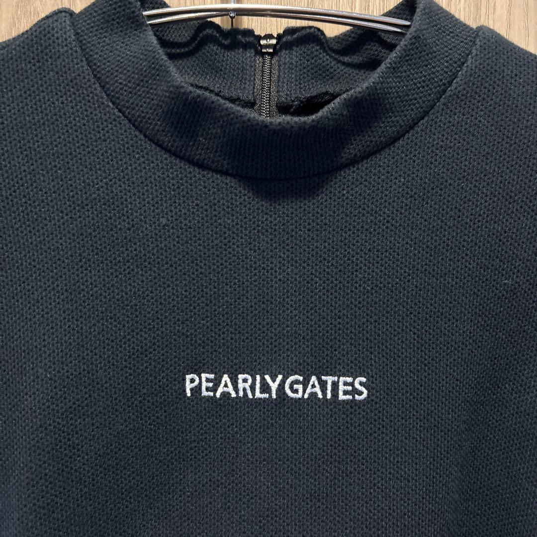 【PEARLY GATES】パーリーゲイツ　長袖　モックネック　ワンピース　M