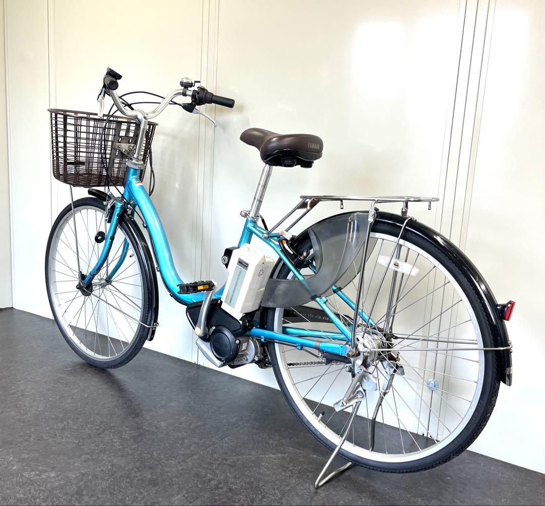 1年保証 ヤマハ　パスナチュラ　26インチ　街乗り　水色　電動アシスト自転車